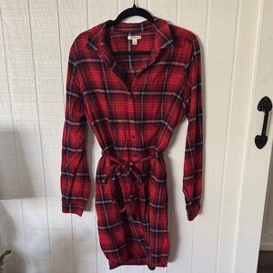 Red Plaid Button-Up Dress from Goodthreads
